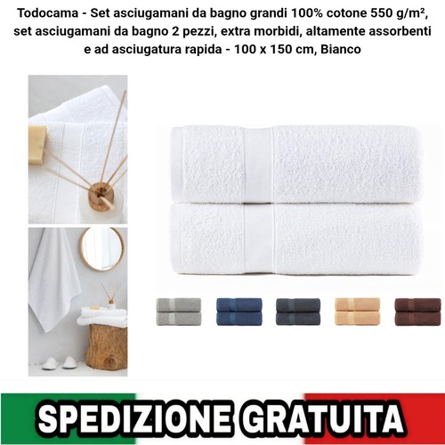 Asciugamani bagno grandi - asciugamani,