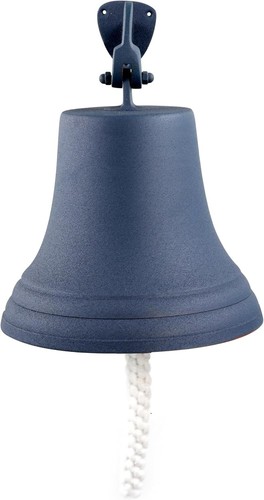 Brass blue antique ship - 9",