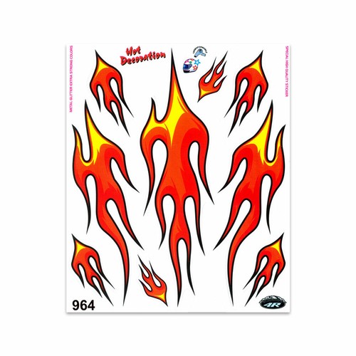 Adesivi stickers fiamme - 20, x