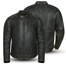 Giacca Moto in Pelle Vintage