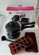 Choko Party kit per fondere il cioccolato a bagnomaria, pentolino con coperchio