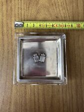 BOMBONIERA MATRIMONIO REALE BELGIO PAOLA E ALBERTO IN VETRO E ARGENTO PY