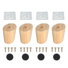 Gambe per Mobili in Legno, 4Pz