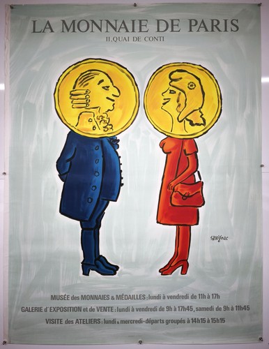 Villemot affiche monnaie de - villemot,