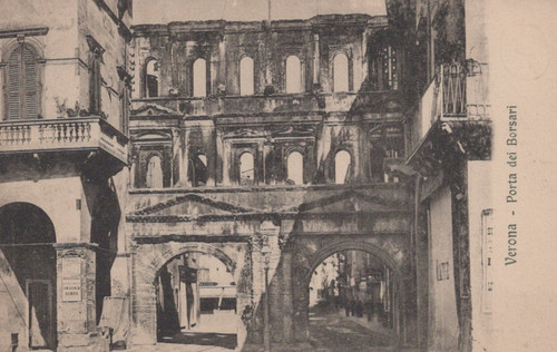 Cartolina verona veneto porta - cartolina,