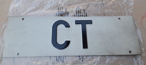 Targa bianca sigla provincia - bianca,
