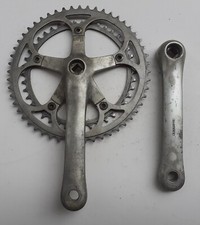 Guarnitura bici corsa, in alluminio marcata SHIMANO FC 1055,  pedivelle mm 172,5