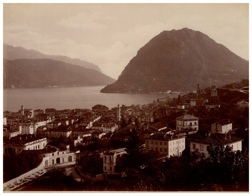 Italie lago lugano vintage - lago,