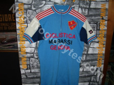 Vintage Cycling Jersey Maglia Ciclismo Bici Ciclistica Marassi Genova'70s Eroica