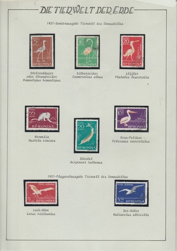 1957 romania fauna animali - romania,