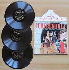 CENERENTOLA_Le Grandi Edizioni Sonore Durium_con 3 dischi in vinile* anni '50 >>