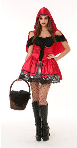 Costume vestito cappuccetto - ,