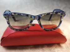 Ray Ban Wayfarer Special Series 1 Rare Print Blue Flowers / Mosaic RB2140 50 