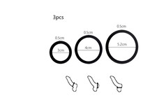 Set 3 Pezzi Anello Fallico