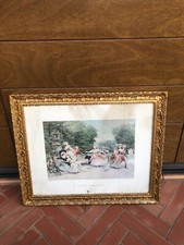 Stampa antiche a colori con cornice coeva.