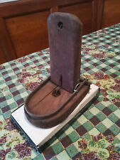 vecchia TRAPPOLA GRANDE PER TOPI RODITORI A MOLLA BASE LEGNO costr.artigian.