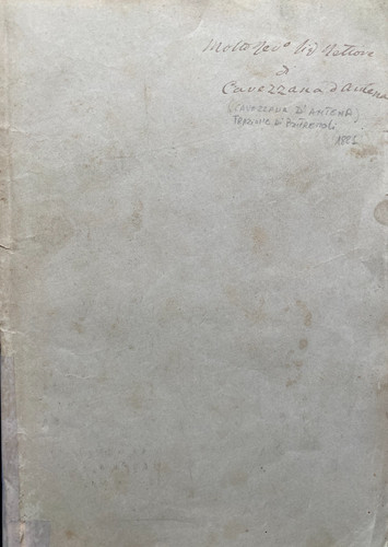 1881 lettera pastorale - 1881, al