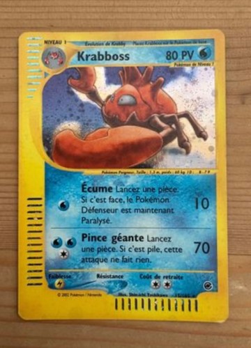 Carte pokémon krabboss 165 - carte,