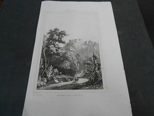 1836 INCISIONE BULINO VEDUTA