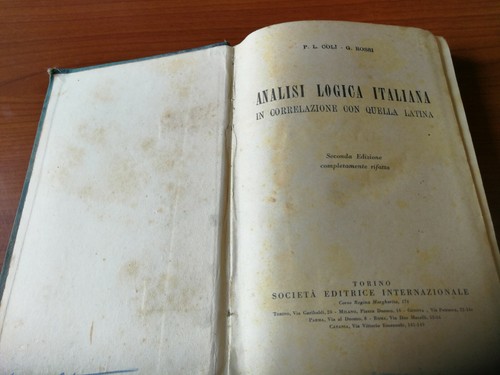 Analisi logica italiana - analisi, in