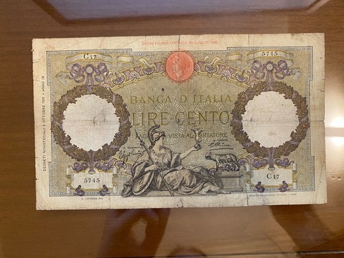 Banconota lire 100 roma - lire,