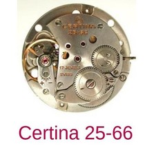 Certina KF 25-66 Ricambi/Spare parts