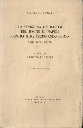 Camillo porzio congiura - la,