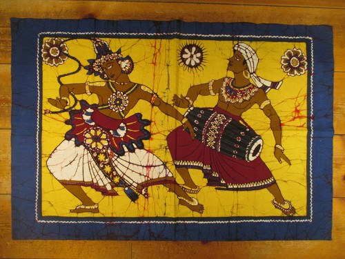 Batik tessuto immagine tamburo - immagine,