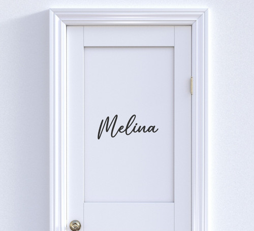 Adesivo porta nome design - adesivo,