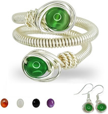 Anelli Donna Pietra Naturale Agata Fatto a Mano Anello Donna Regolabile Protezio