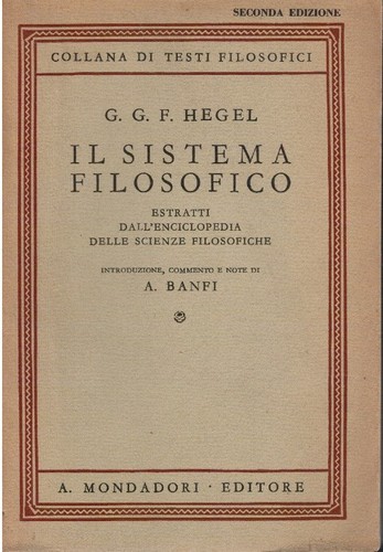 Sistema filosofico - il,