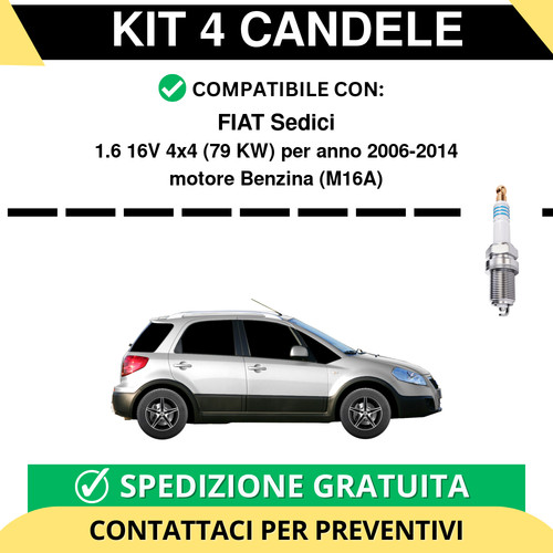 Kit candele per - 4, sedici