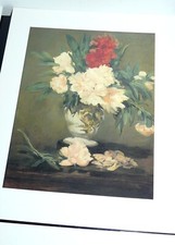 stampa dipinto E. MANET  vase
