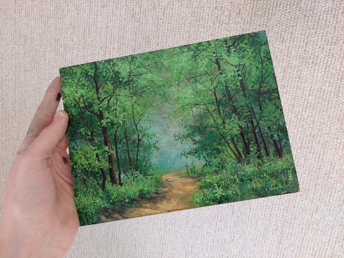 Bellissimo quadro verde bosco
