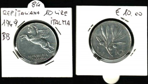 Moneta rep italiana lire 10 - moneta,
