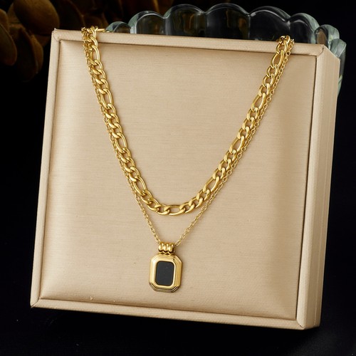 Collana acciaio inox a - collana, in