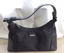 POLLINI BORSA VINTAGE ANNO 2001 NERA IN TESSUTO E PELLE