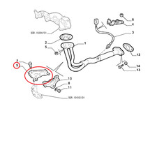 Staffa supporto collettore - staffa,