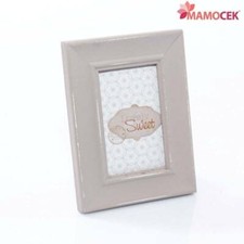 CORNICE Portafoto legno tortora 8x10 bomboniera battesimo comunione shabby