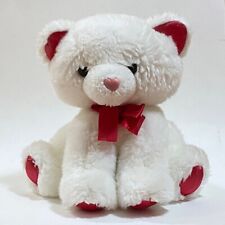 Peluche Orso Orsacchiotto Bianco Rosso Love Cuore Giochi Morbidi Animali Cute