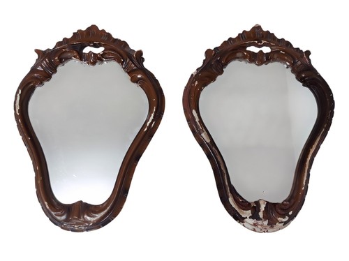 Coppia specchi antichi con - di,