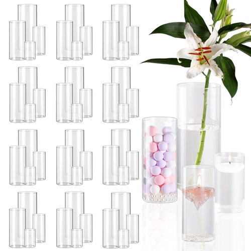 Set vaso cilindro vetro - , 48