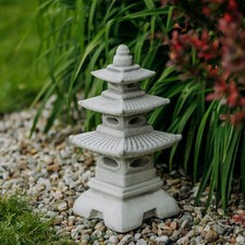 Pagoda giapponese. Lanterna in pietra scultura in pietra 46 cm 14 kg grigio c...