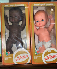 2 bambole Sebino Birimbo con scatole anni 70