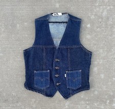 Gilet denim vintage anni 70 Levis Fresh Produce raro vero vintage anni 70 taglia media