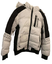 giubbotto invernale taglia L con pelliccia sintetica all'interno