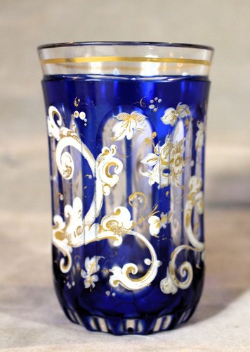 Bicchiere biedermeier moser - bicchiere,