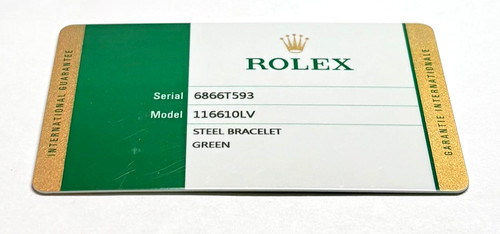 Rolex 116610lv hulk submariner - rolex,