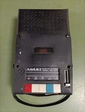 ASAKI REGISTRATORE CASSETTE PORTATILE BIC-210K musicassette stereo vintage