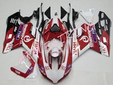 Kit carene carrozzeria iniezione ABS rosso bianco per Ducati 848/1098 2007-2012